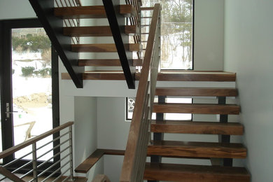 Inspiration for a staircase remodel in Chicago
