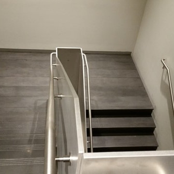 Stairs at Allen Fieldhouse, University of Kansas