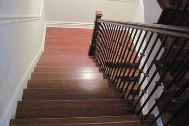 This is an example of a classic staircase in Chicago.