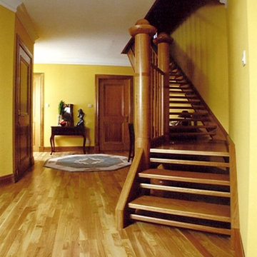 Stairs - Solid Wood Staircase with Open Steps