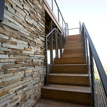 Stairs to the patio