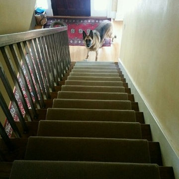 Stairway runner installation(west Queen Anne)