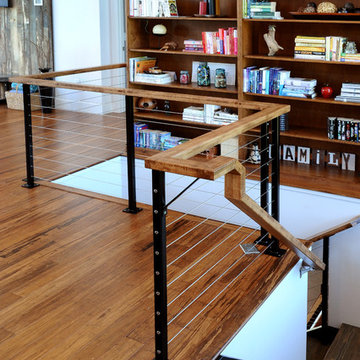 Stairway with Stainless Steel Cable Railing