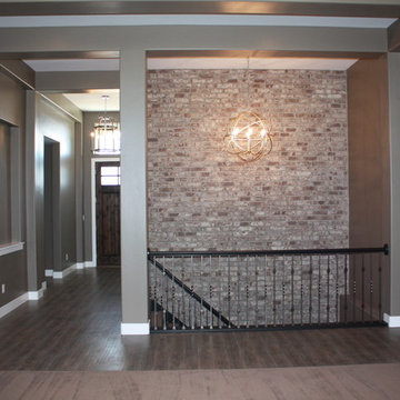 Stairwell Accent Brick Wall