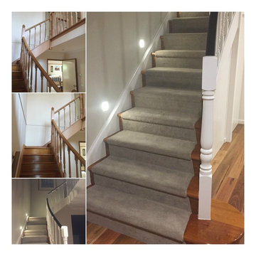 Stairwell - Before & After complete renovation