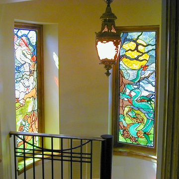 Stairwell Stained Glass Window