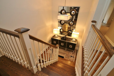 Staircase - mid-sized transitional staircase idea in Ottawa