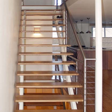 Steel Stair with Cable Railing