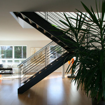 Steel staircase