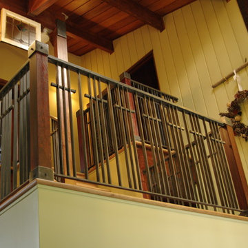Stone Wood & Steel - Interior Railing