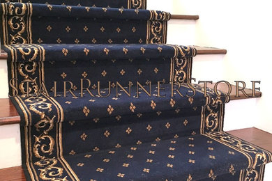Straight Staircase Stair Runner Installations