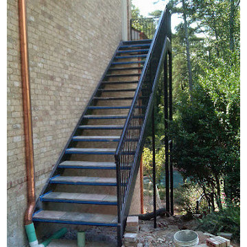 Structural Steel Straight Staircases