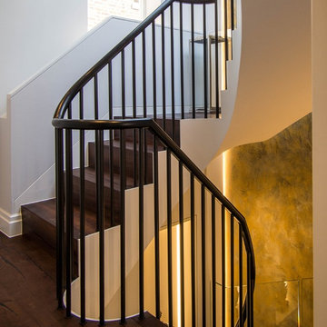 Stunning horseshoe shaped staircase