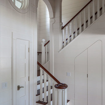Summer Mooring - Arched Stairway - Cape Cod, MA Custom Home