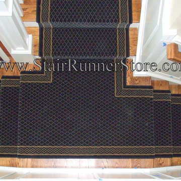 "T" Landing Stair Runner Installation