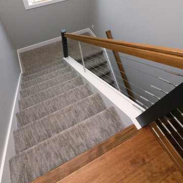 Textured carpet for stairs