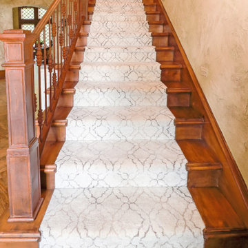 Textured carpet for stairs