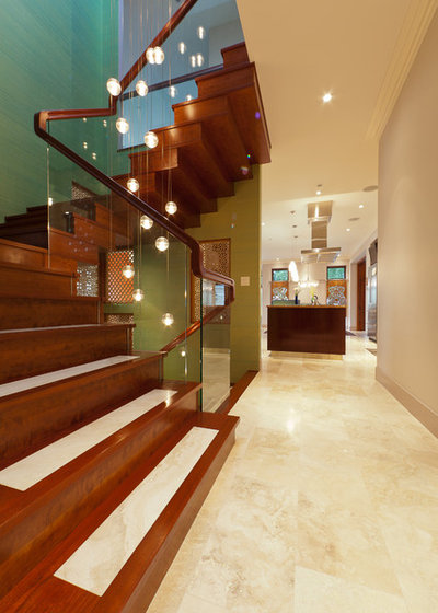 Contemporary Staircase by Habitat Studio