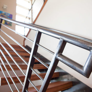 The Bookcliff Modern - Industrial Staircase Railings
