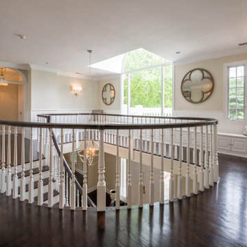 The Brady Bunch --grand staircase & upstairs landing