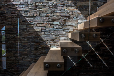 Photo of a contemporary staircase in Cornwall.