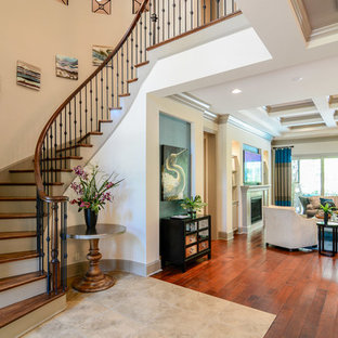 Inspiration for a modern staircase remodel in Raleigh