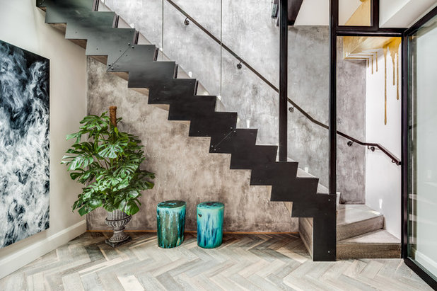 Contemporain Escalier by PEEK Architecture + Design Ltd