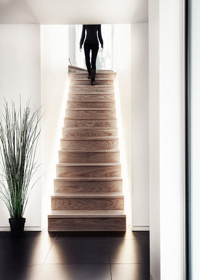 Contemporary Staircase by Martin Gardner Photography