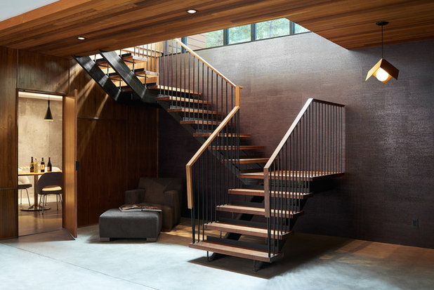 Midcentury Staircase by Strand Design