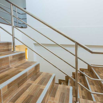 Tiles flooring, Tilling staircase floor Gunnersbury Londonst