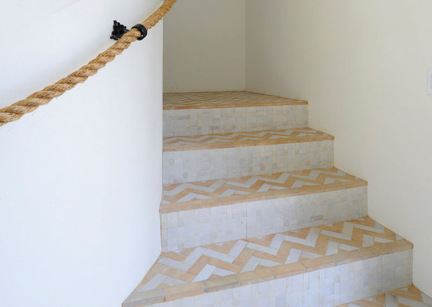 Contemporary Staircase by Tiles of Ezra