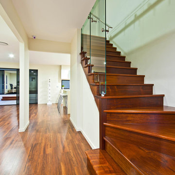 Timber And Glass Stairs