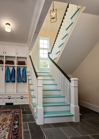 Coastal Staircase by Mitch Wise Design,Inc.
