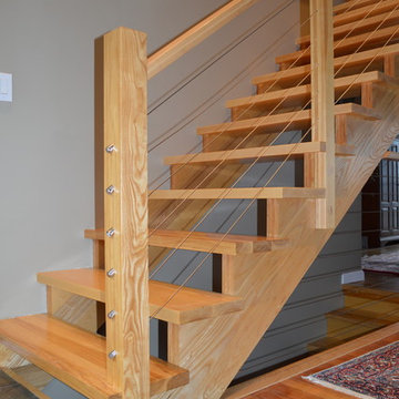 Traditional Stair Replaced with Contemporary Stair in Pewaukee