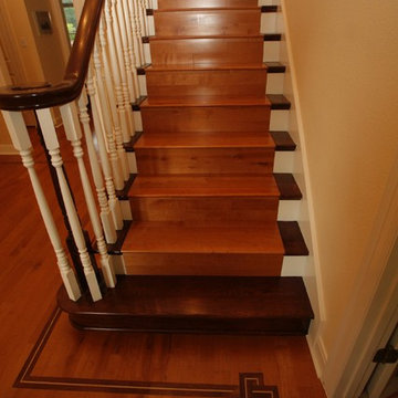 Traditional staircase, Austin, Texas