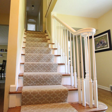 Transitional Farmhouse Custom Stair Runner