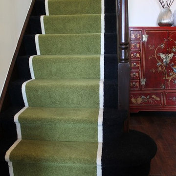 Tri Colour stair carpet