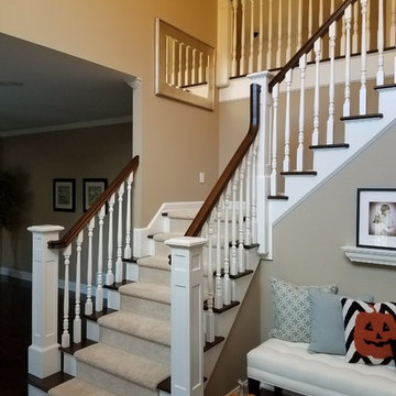 Trumbull custom stairway and rails
