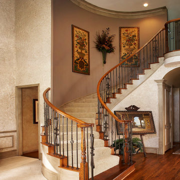 Tuscan Living Spaces - Elegant Stairway