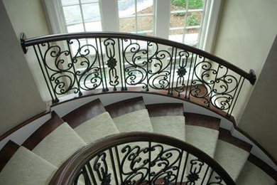 Example of a tuscan staircase design in Chicago