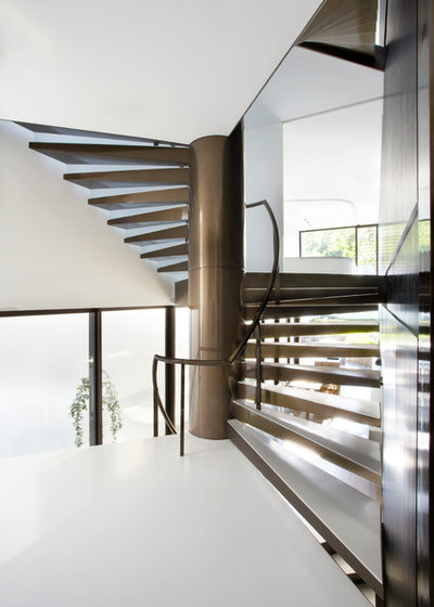 Contemporary Staircase by Smart Design Studio