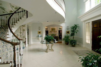 Two-story entry foyer