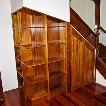 under stair bookcase and storgge