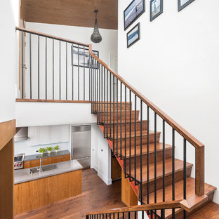 Inspiration for a contemporary staircase remodel in San Francisco