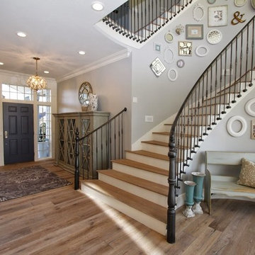 Utah Valley Parade of Homes Spiral Staircase