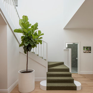 This is an example of a modern l-shaped staircase in Sydney.
