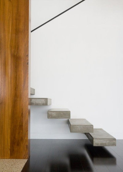 Contemporary Staircase by Horizon - Residential & Commercial Builders