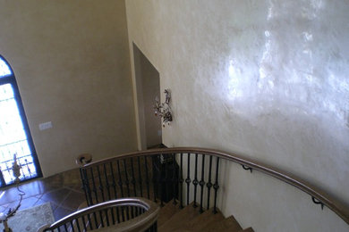 Venetian plaster on  stairs