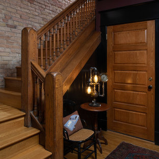 Inspiration for a victorian staircase remodel in Minneapolis