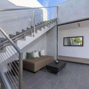 Inspiration for a modern staircase remodel in Los Angeles
